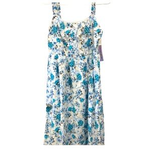 Derek Heart Blue and‎ White Floral Dress